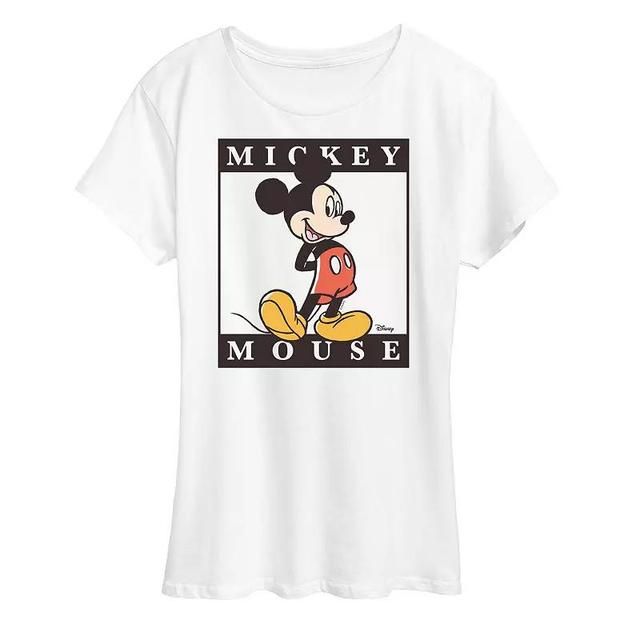 Disneys Mickey Mouse Womens Type Block Graphic Tee Product Image