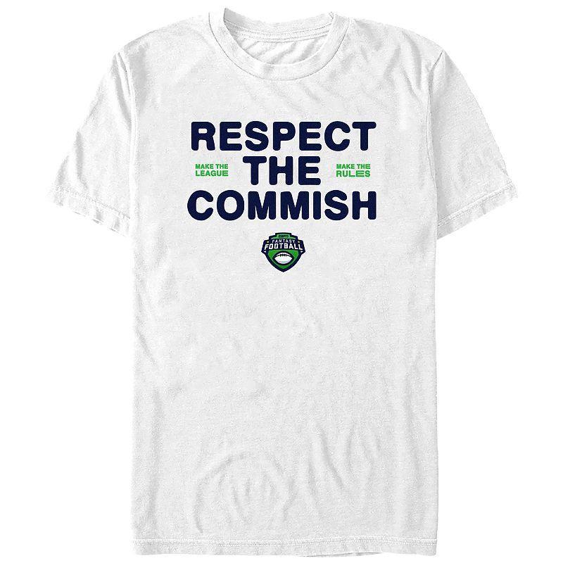 Mens ESPN Fantasy Football Respect The Commish Graphic Tee Product Image