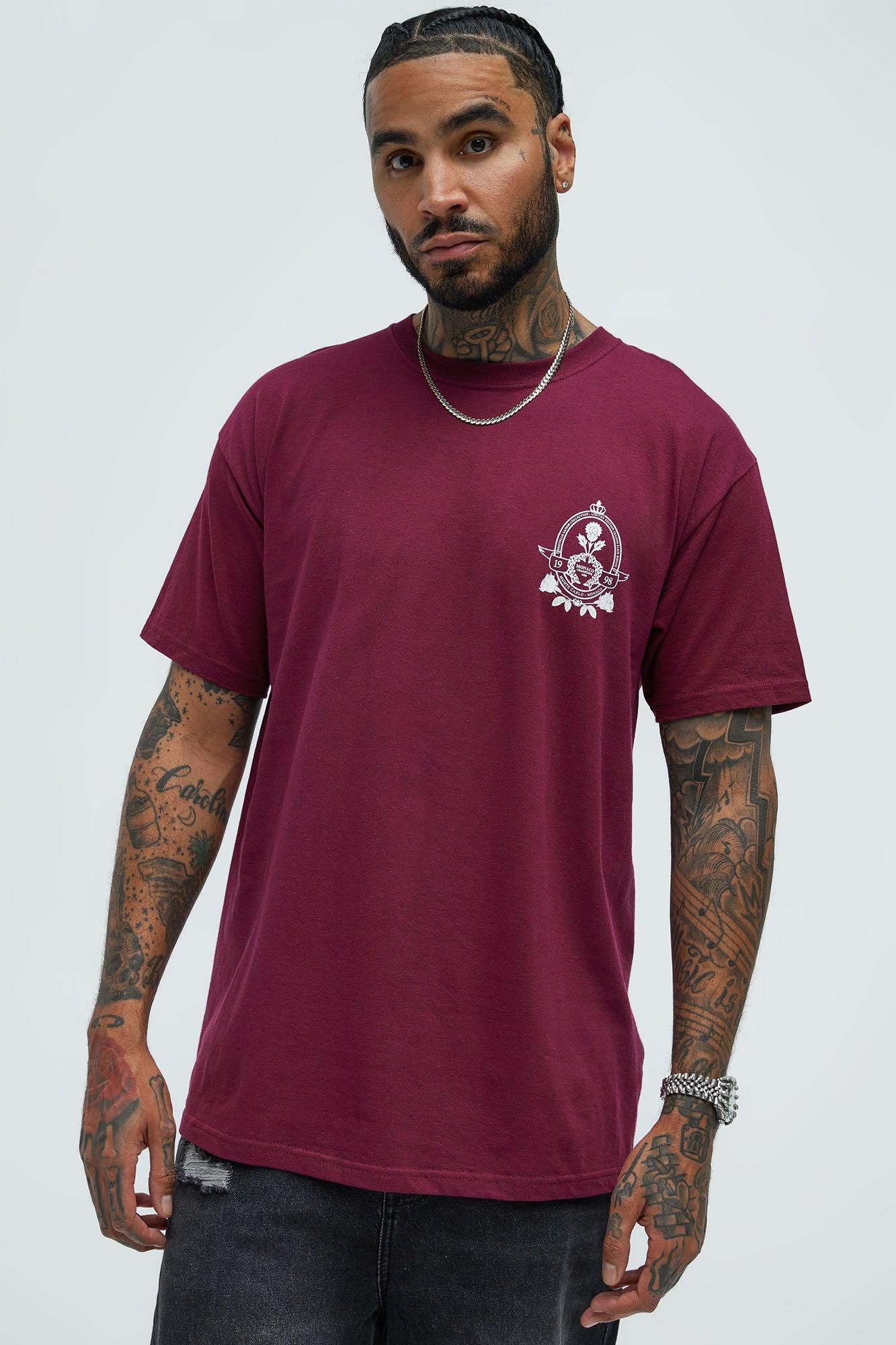 Monte Carlo 1998 Short Sleeve Tee - Burgundy Product Image