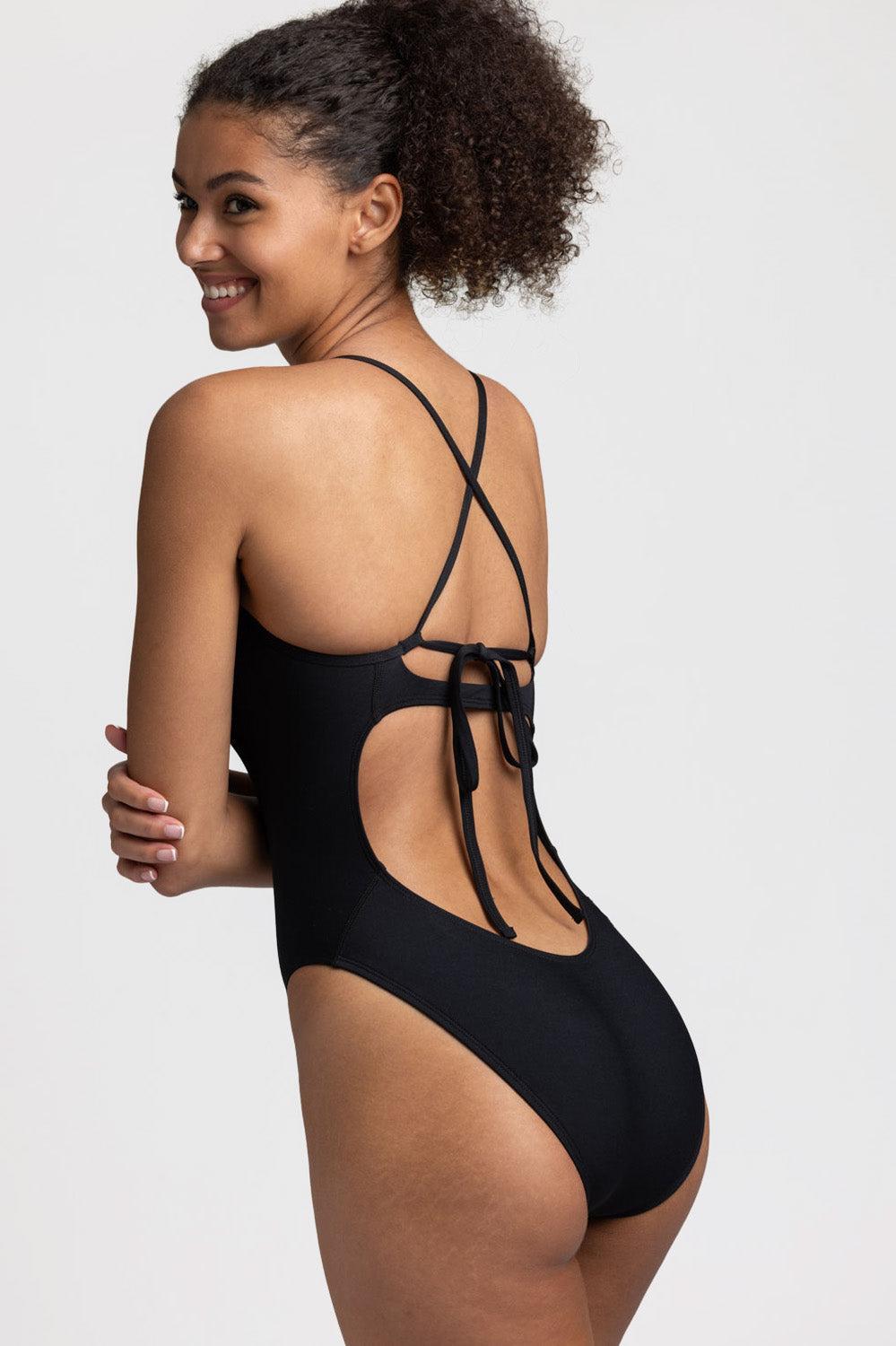 Priscilla Swim Onesie - Black Female Product Image