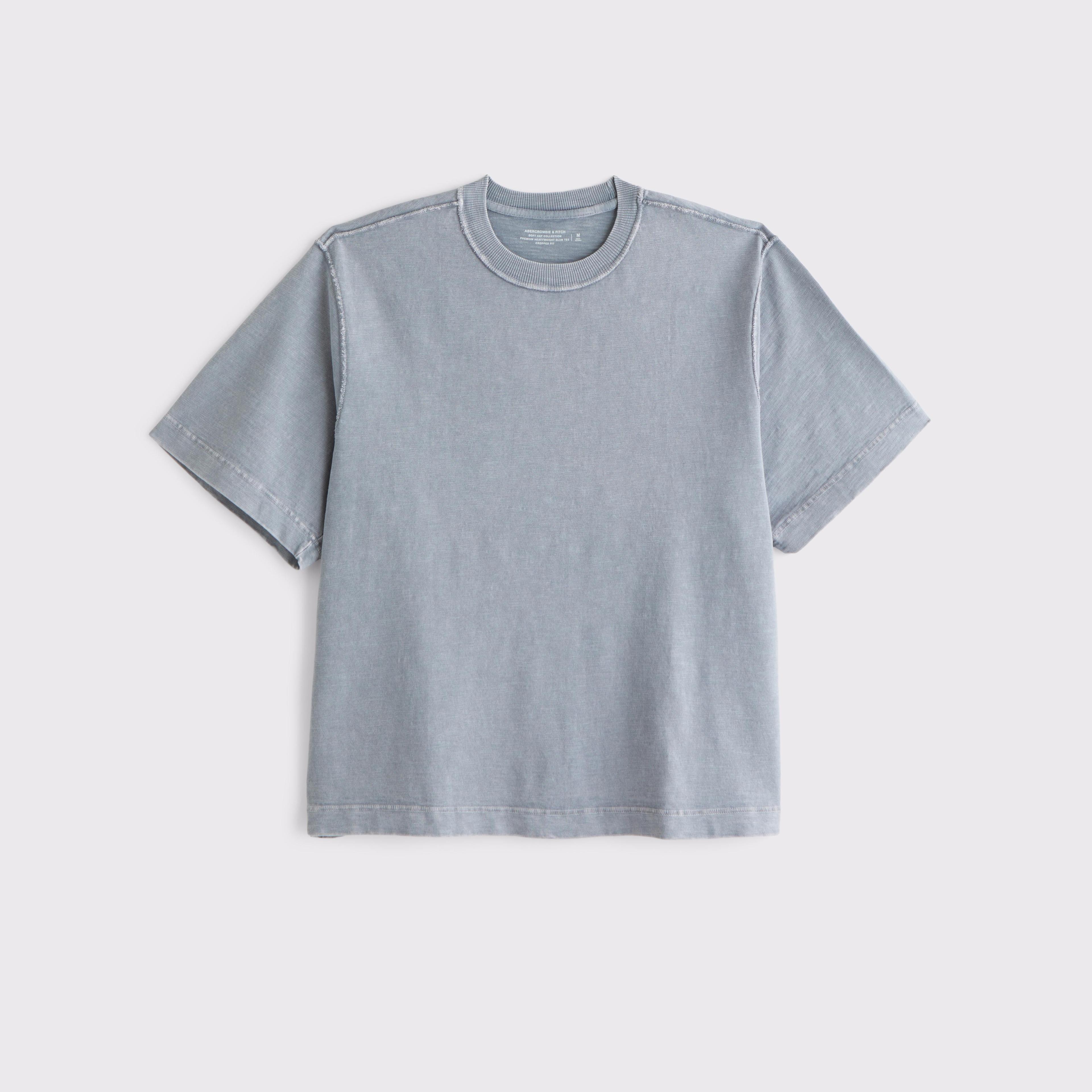 Premium Heavyweight Slub Cropped Tee Product Image