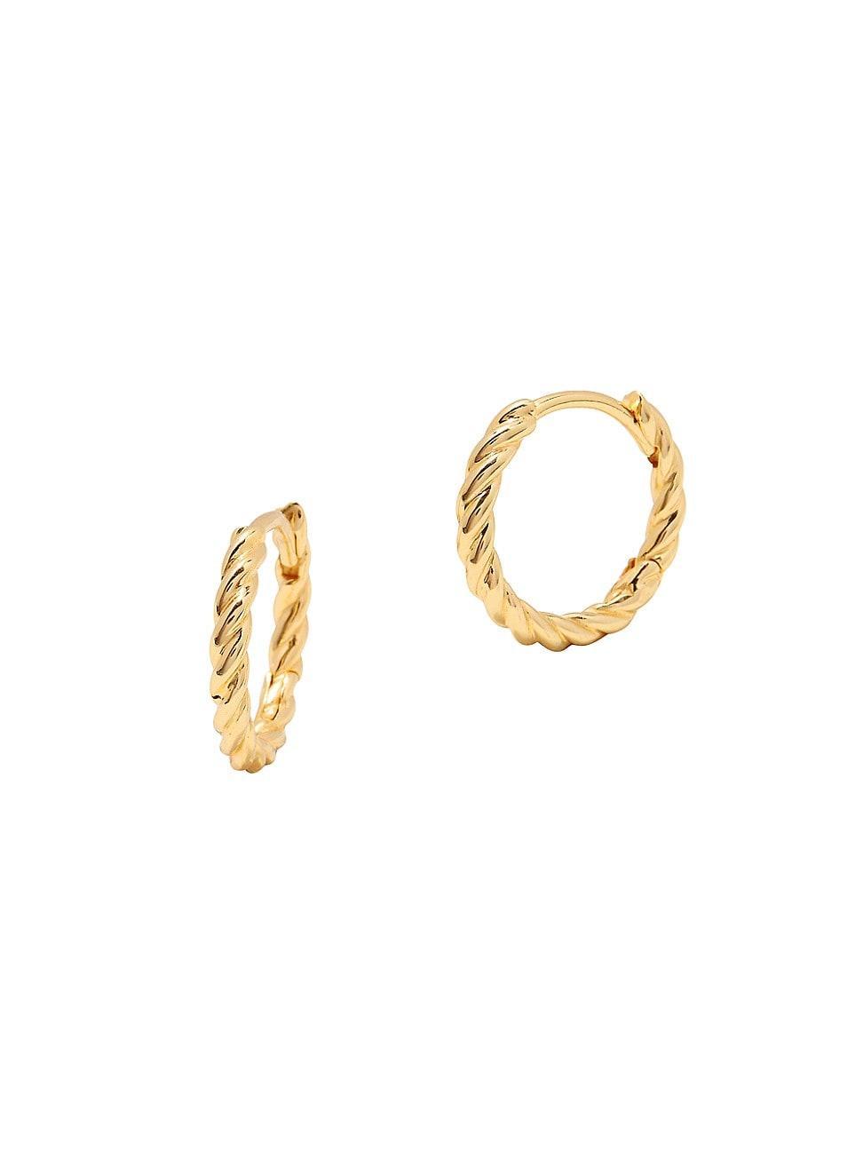 Brook and York Lottie Twisted Hoop Earrings Product Image