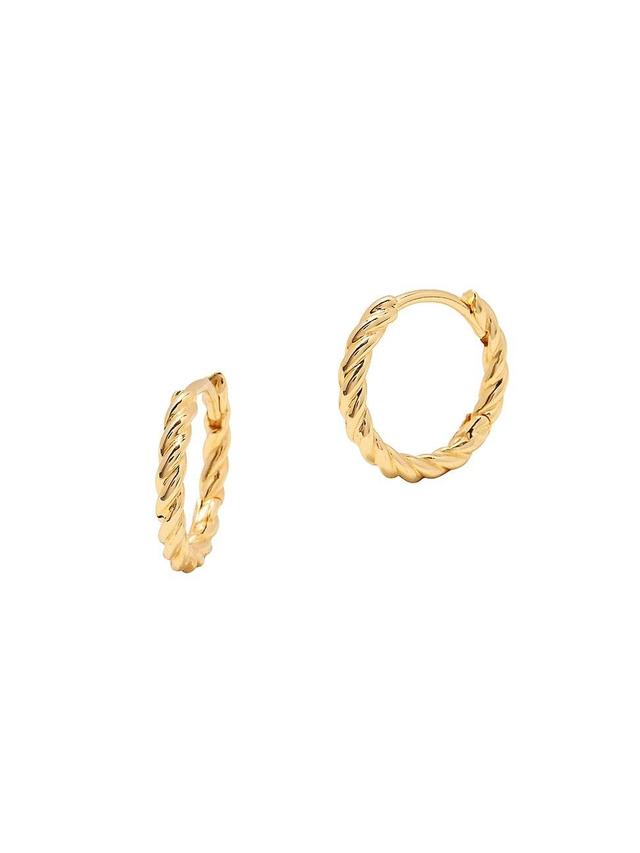 Brook and York Lottie Twisted Hoop Earrings Product Image