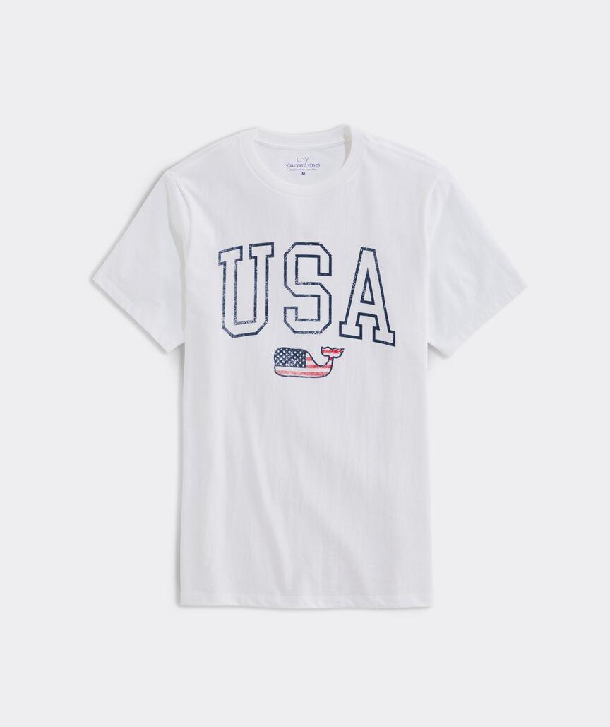 USA Flag Whale Short-Sleeve Tee Product Image