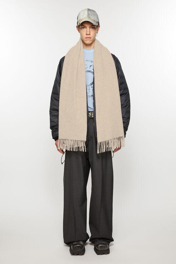 Fringe wool scarf – Narrow Product Image