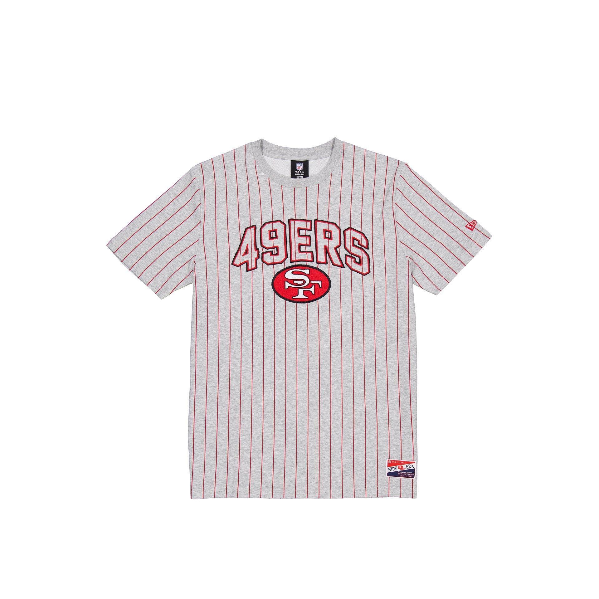 Kansas City Chiefs Throwback Gray Pinstripe T-Shirt Male Product Image