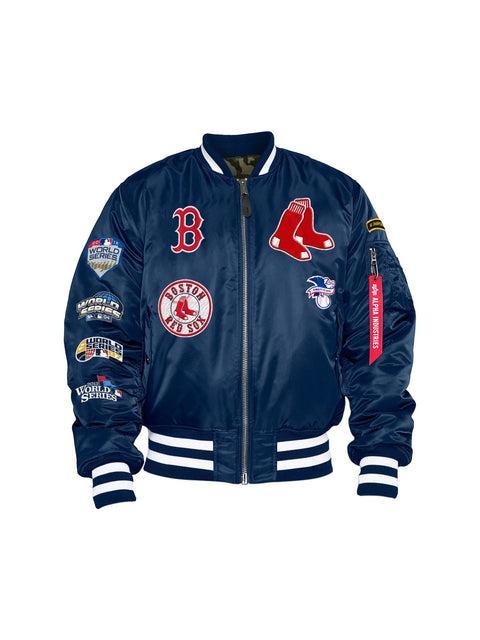 BOSTON RED SOX X ALPHA X NEW ERA MA-1 BOMBER JACKET Product Image