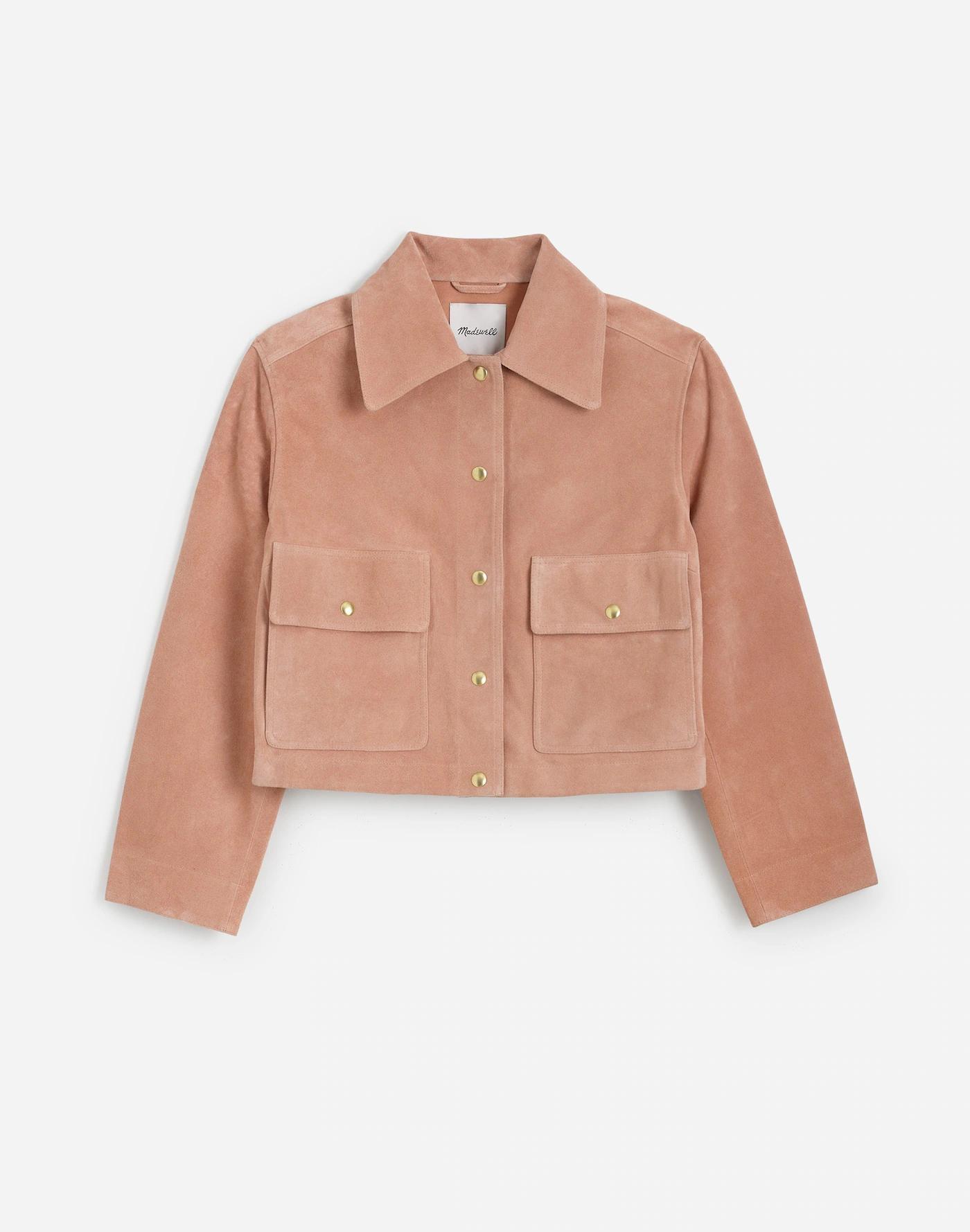 Crop Chore Jacket in Suede Product Image