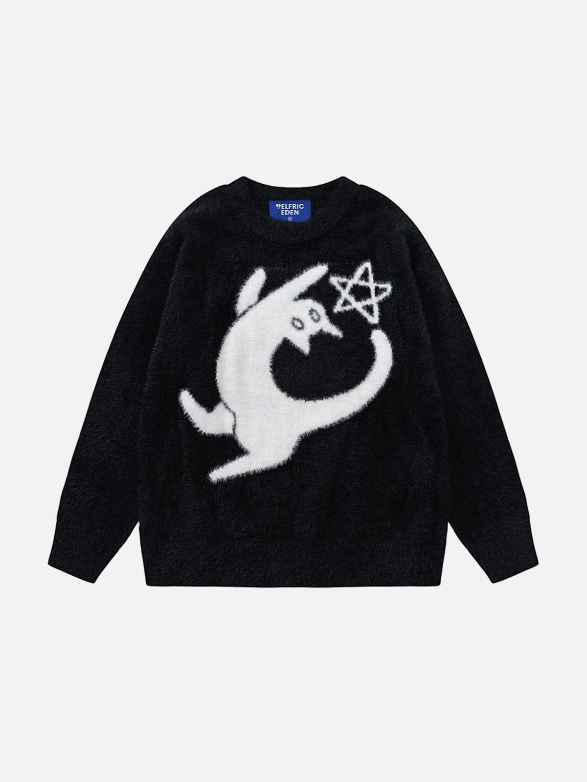 Aelfric Eden Cat Star Graphic Sweater Product Image