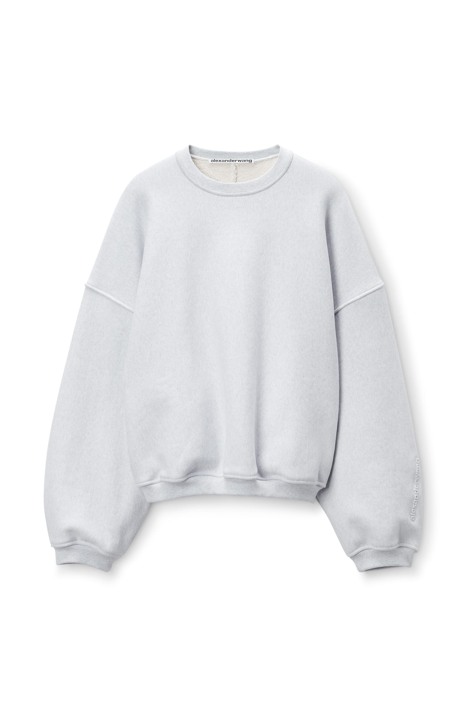 Logo Embroidered Oversized Crewneck In Cotton Product Image