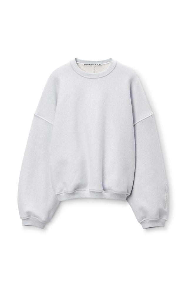 Logo Embroidered Oversized Sweatshirt In Cotton Product Image