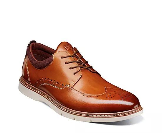 Stacy Adams Synergy Wing Tip Oxford (Cognac) Men's Shoes Product Image