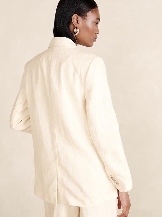 Lina Relaxed Linen Blazer Product Image