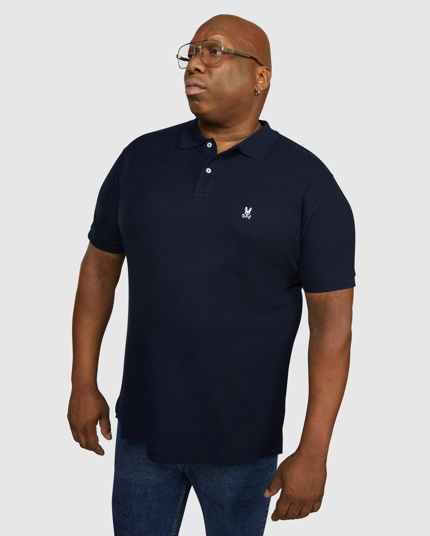 MENS BIG AND TALL CLASSIC PIQUE POLO SHIRT - B9K001ARPC Male Product Image