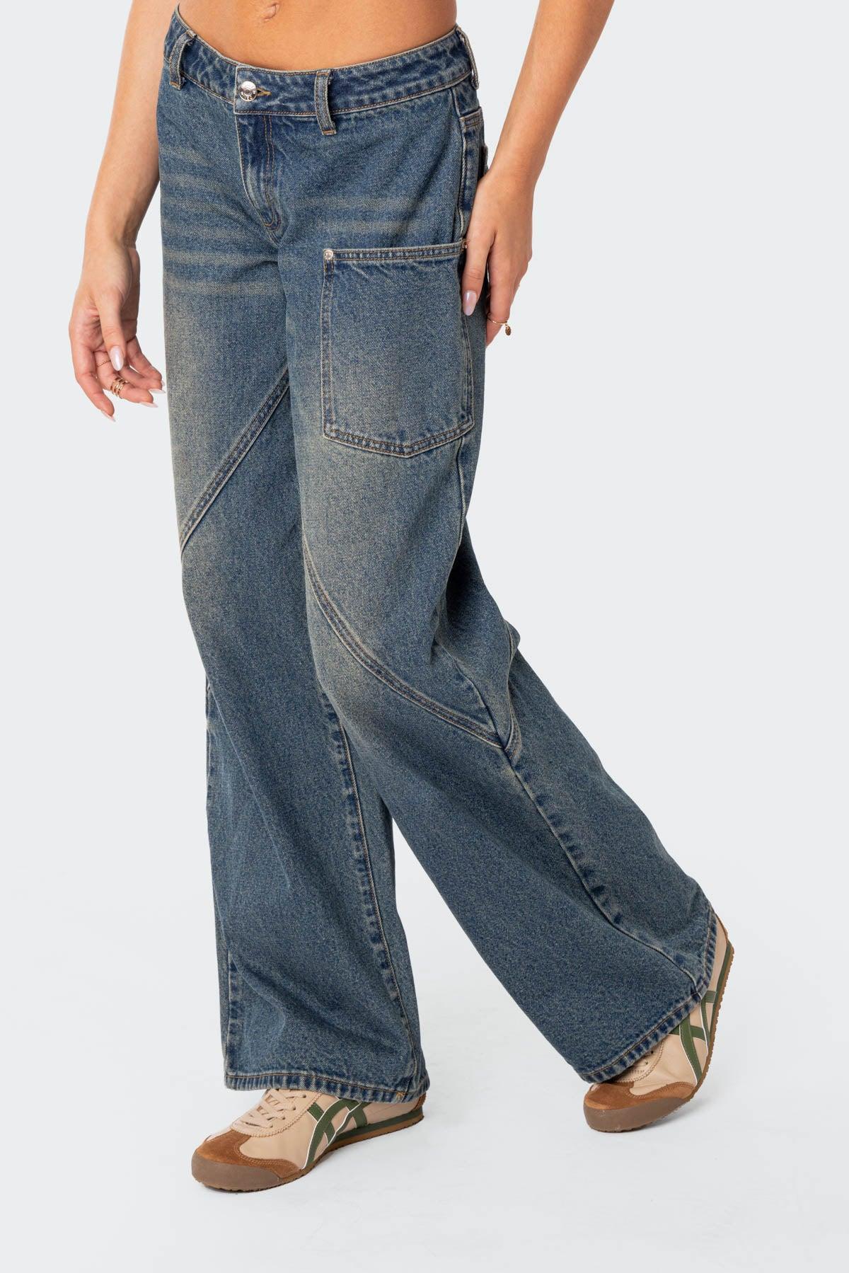 Serena Low Rise Carpenter Jeans Product Image