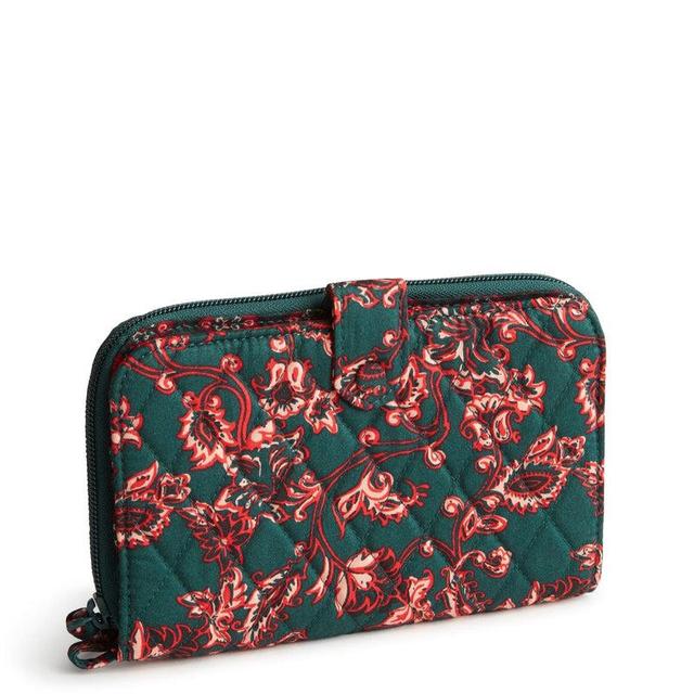 Vera Bradley Large Tab Wallet Women in Victorian Vines Black Product Image