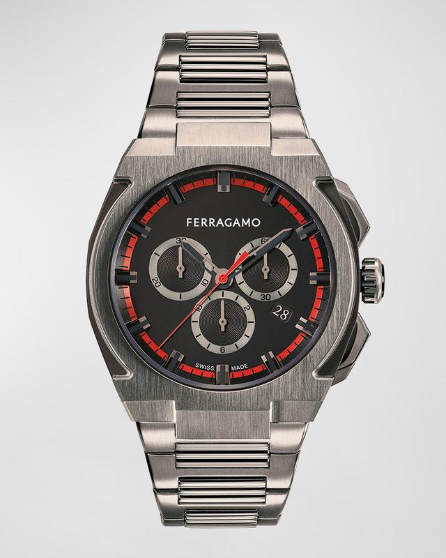 FERRAGAMO Supreme Chronograph Bracelet Watch, 43mm Product Image