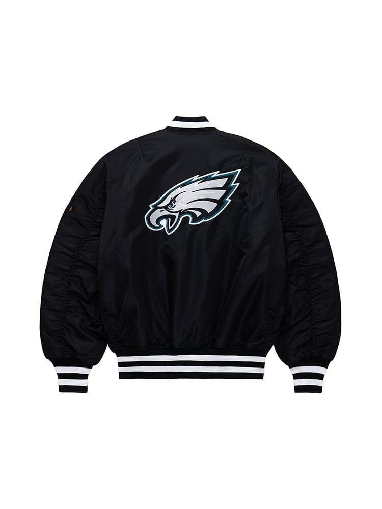 PHILADELPHIA EAGLES X ALPHA X NEW ERA MA-1 BOMBER JACKET Product Image