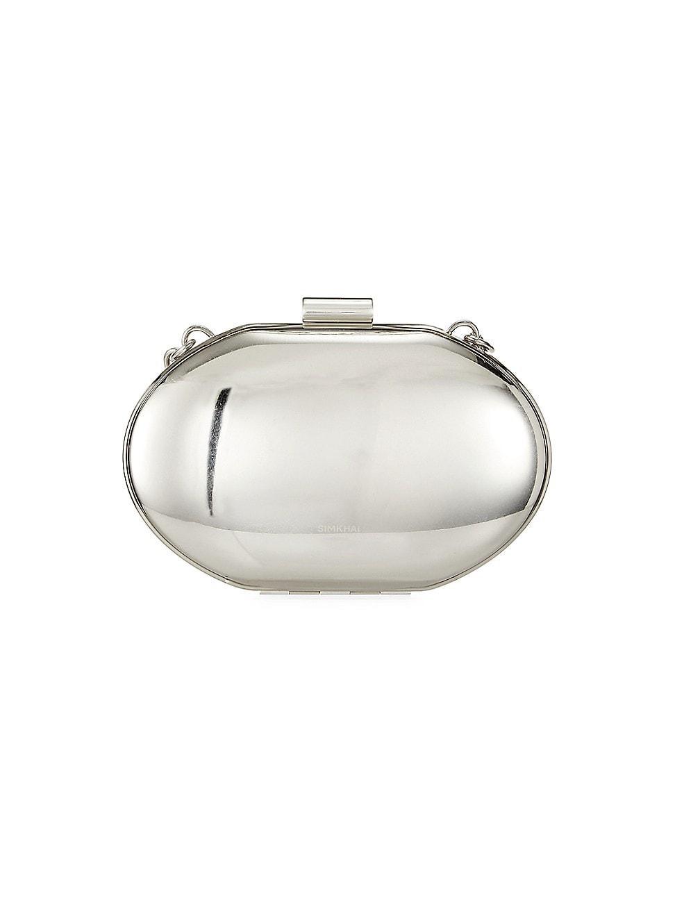 Womens Sol Metal Oval Clutch Bag Product Image