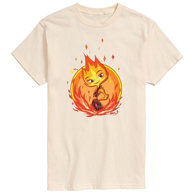 Mens Elemental Ember Badge Tee Beige Product Image