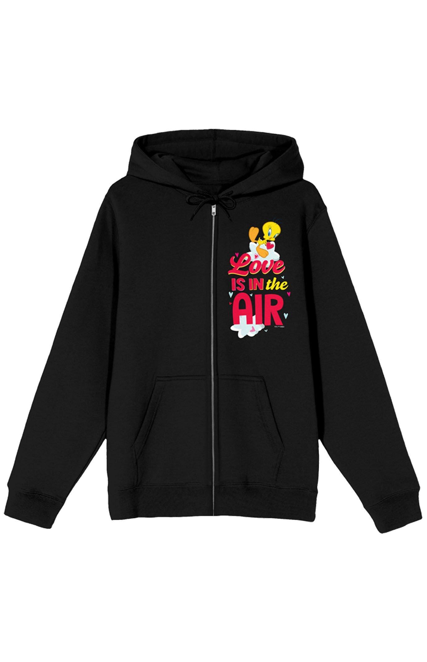 Women's Looney Tunes Love Is In The Air Zip Up Hoodie Product Image