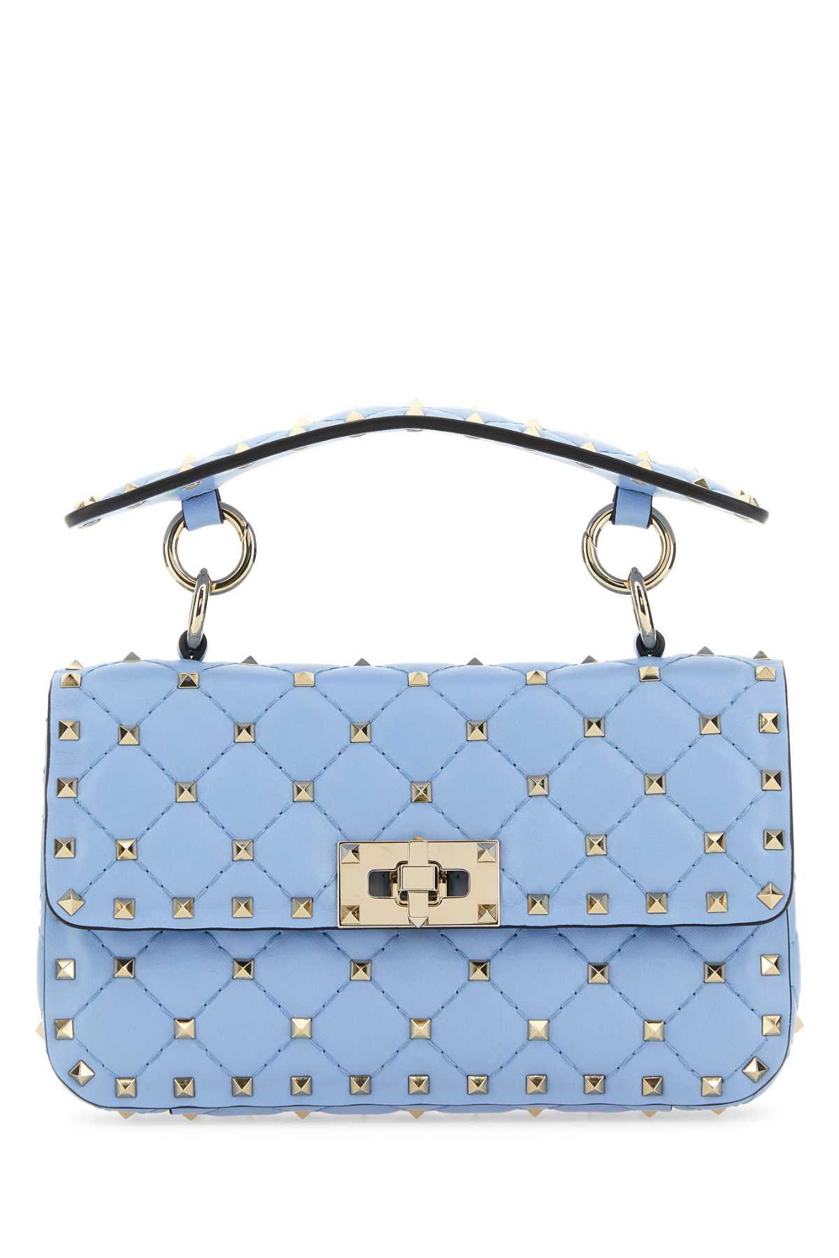 Rockstud Spike Shoulder Strap In Blue Product Image