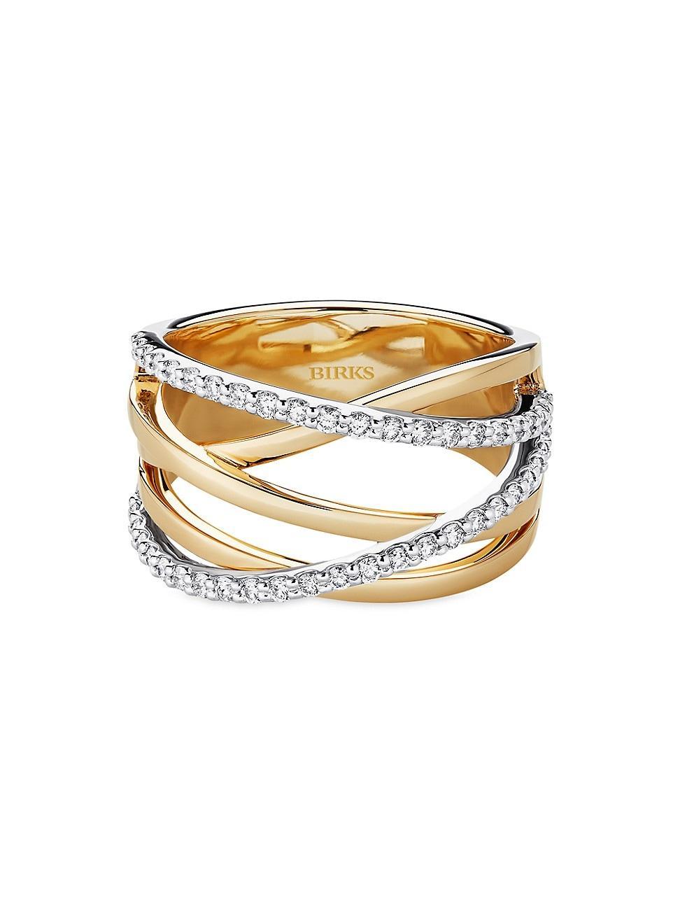 Womens Rose Du Matin Two-Tone 18K Gold & 0.41 TCW Diamond Ring Product Image