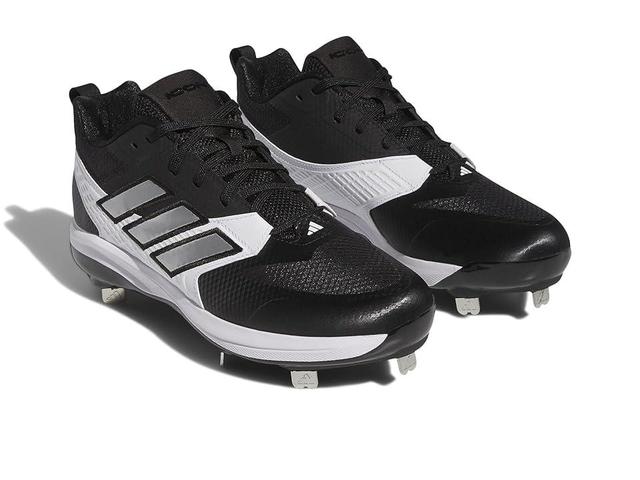 adidas Icon 8 Baseball Cleats (Core /Silver Metallic/Footwear White 1) Men's Shoes Product Image