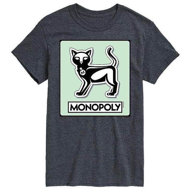 Big & Tall Monopoly Cat Game Token Graphic Tee, Mens Product Image