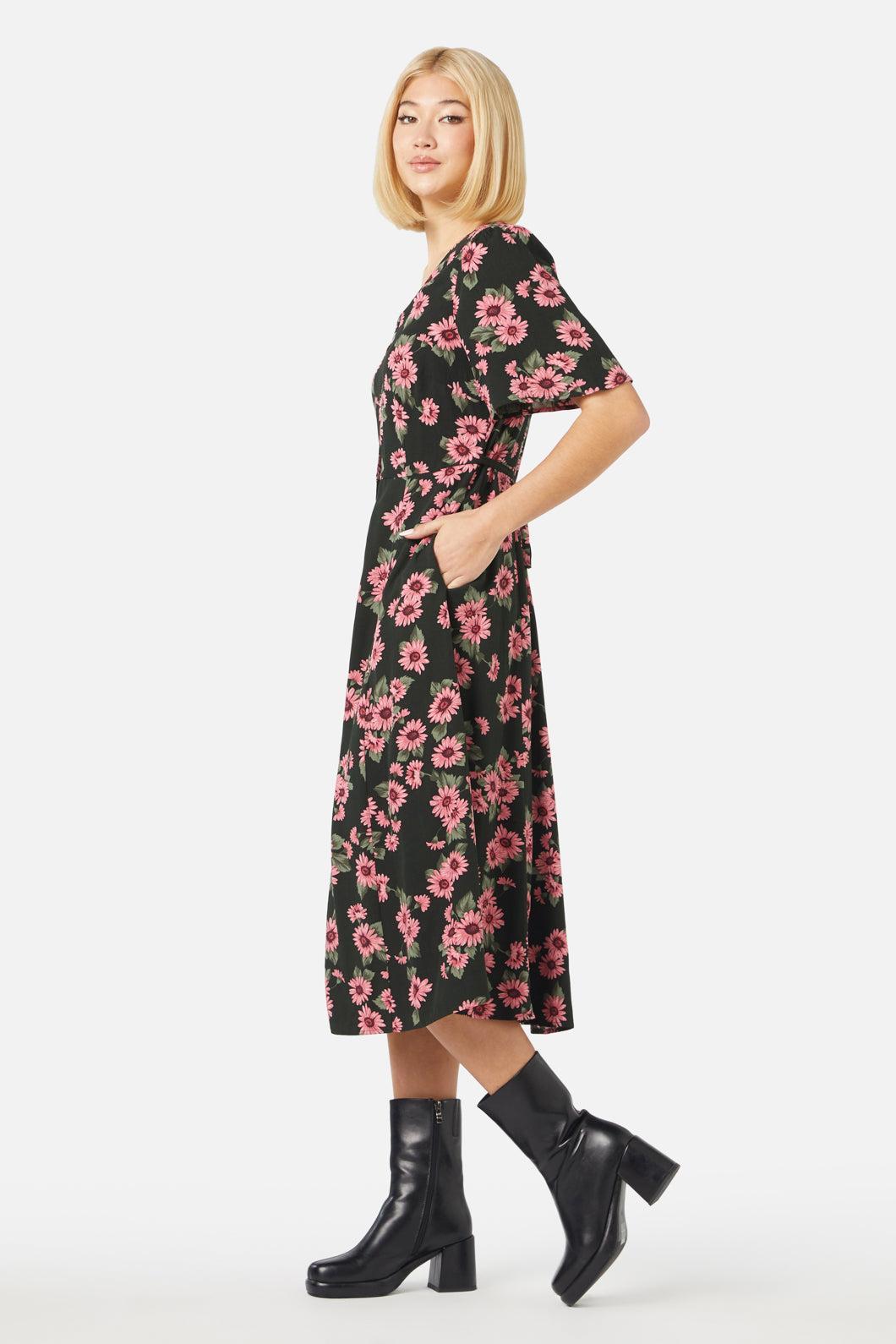 Winter Daisy Midi Dress Product Image