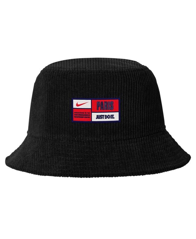 Mens Nike Black Paris Saint-Germain Corduroy Bucket Hat Product Image