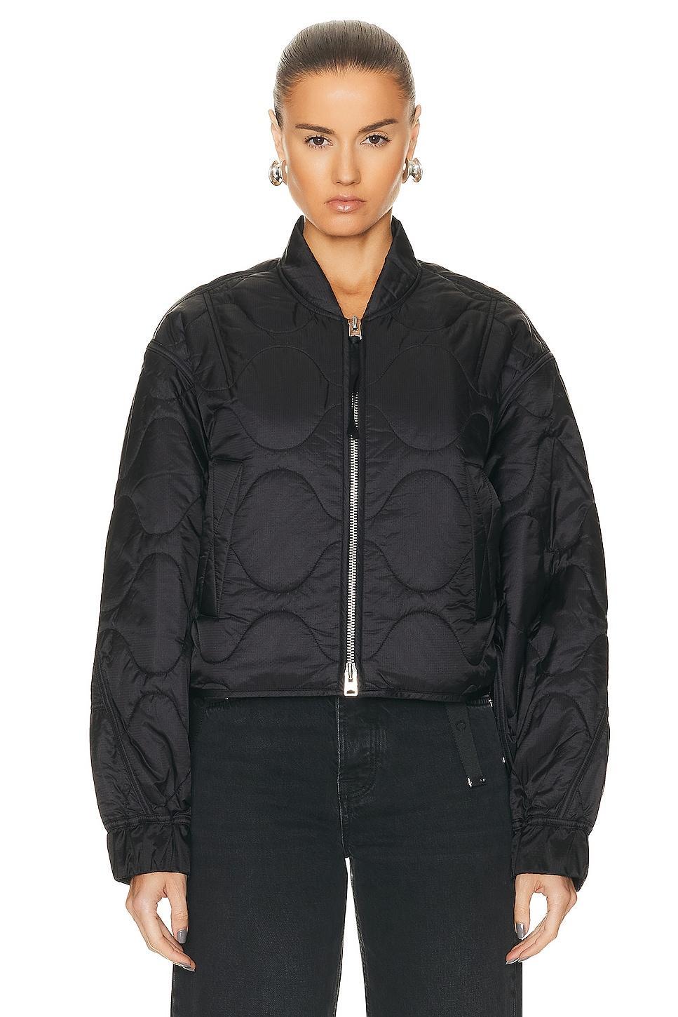 AGOLDE x Shoreditch Ski Club Iona Quilted Jacket Black. (also in ). Product Image