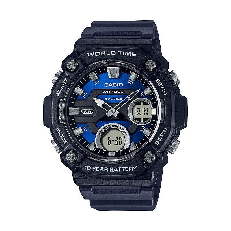 Casio Mens Heavy Duty Analog & Digital Watch Blue Product Image