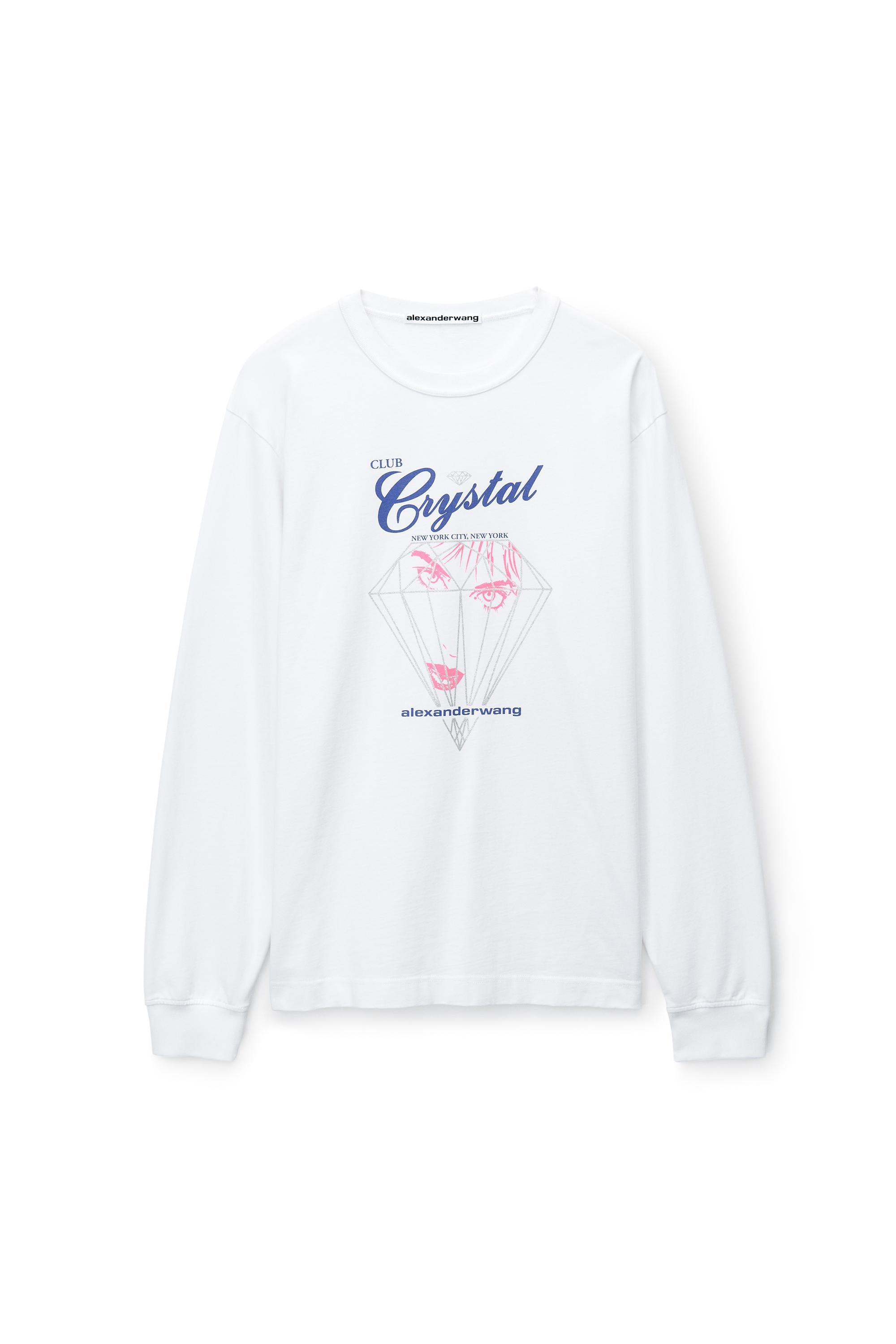 Graphic Long Sleeve Tee In Compact Jersey Product Image