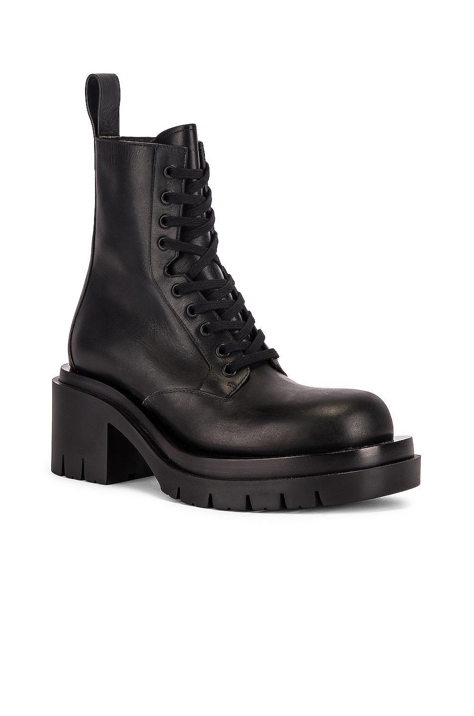 Bottega Veneta - Women's The Lug Lace-Up Boots - Black - IT 36 - Moda Operandi Product Image