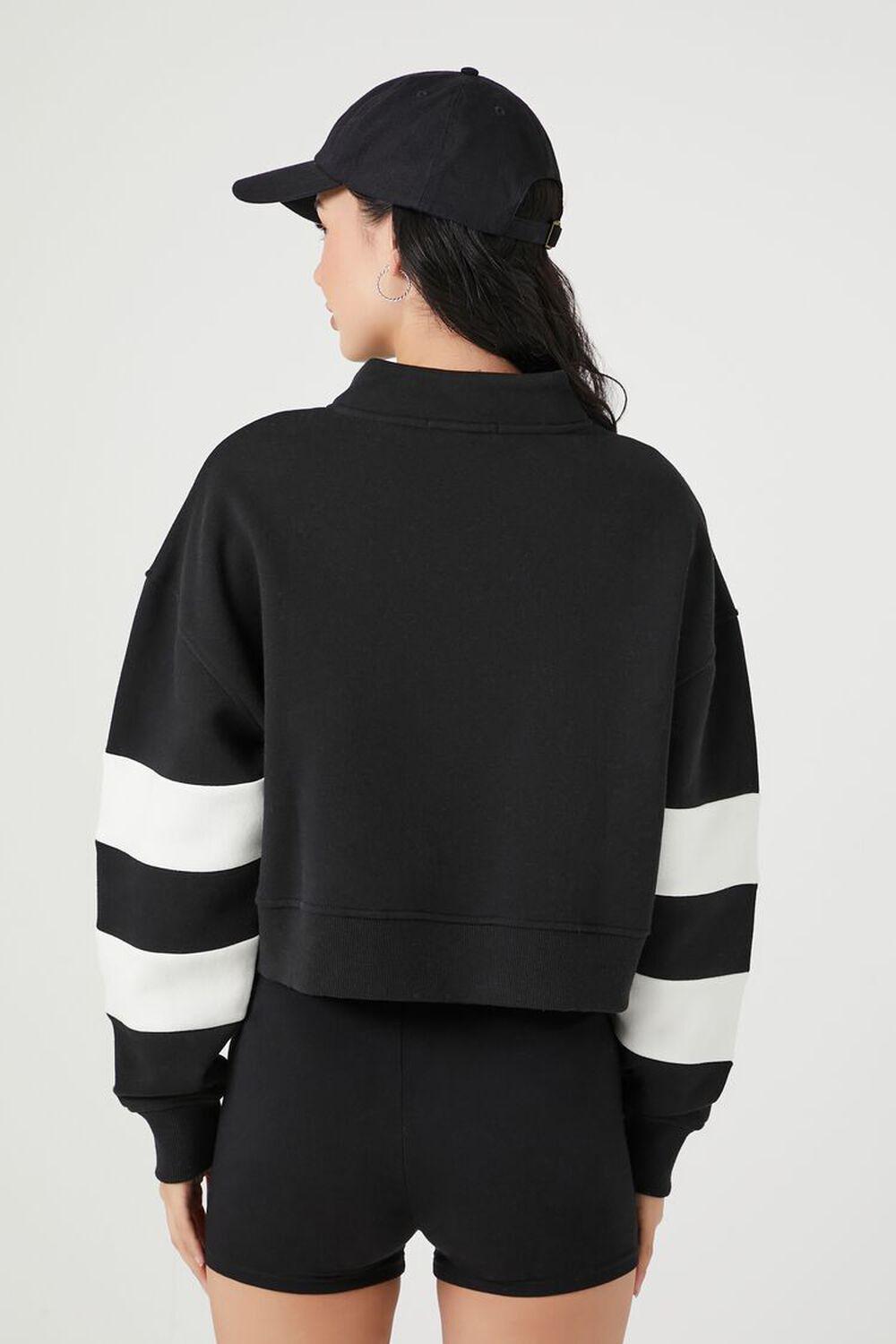 Fleece NYC Striped Graphic Pullover | Forever 21 Product Image