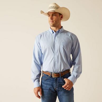 Ariat® Men's L/S Light Blue 360 Airflow Classic Fit Button Shirt Product Image