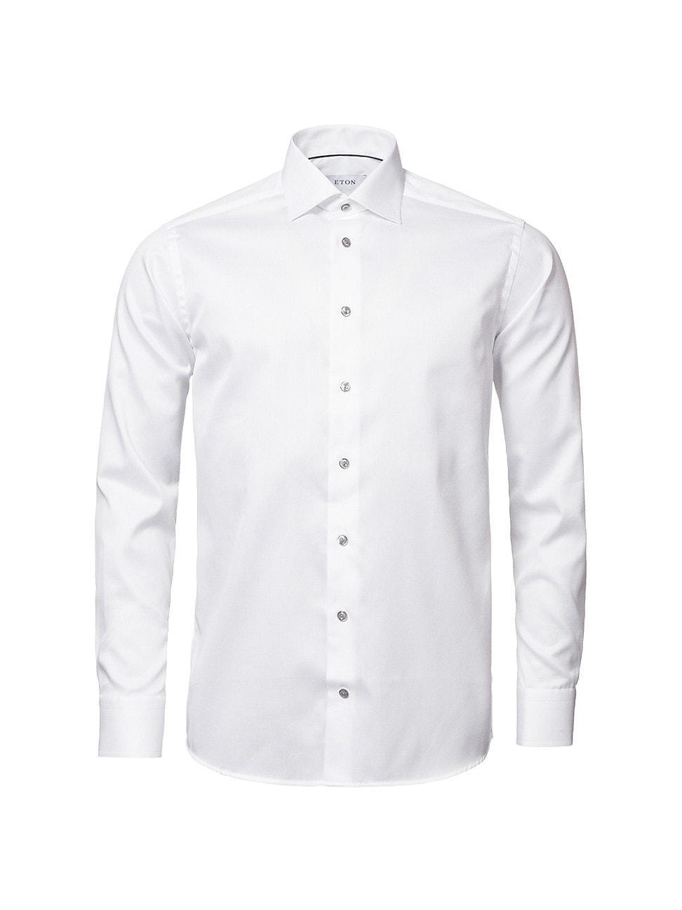 Eton Contemporary Fit Twill Dress Shirt Product Image