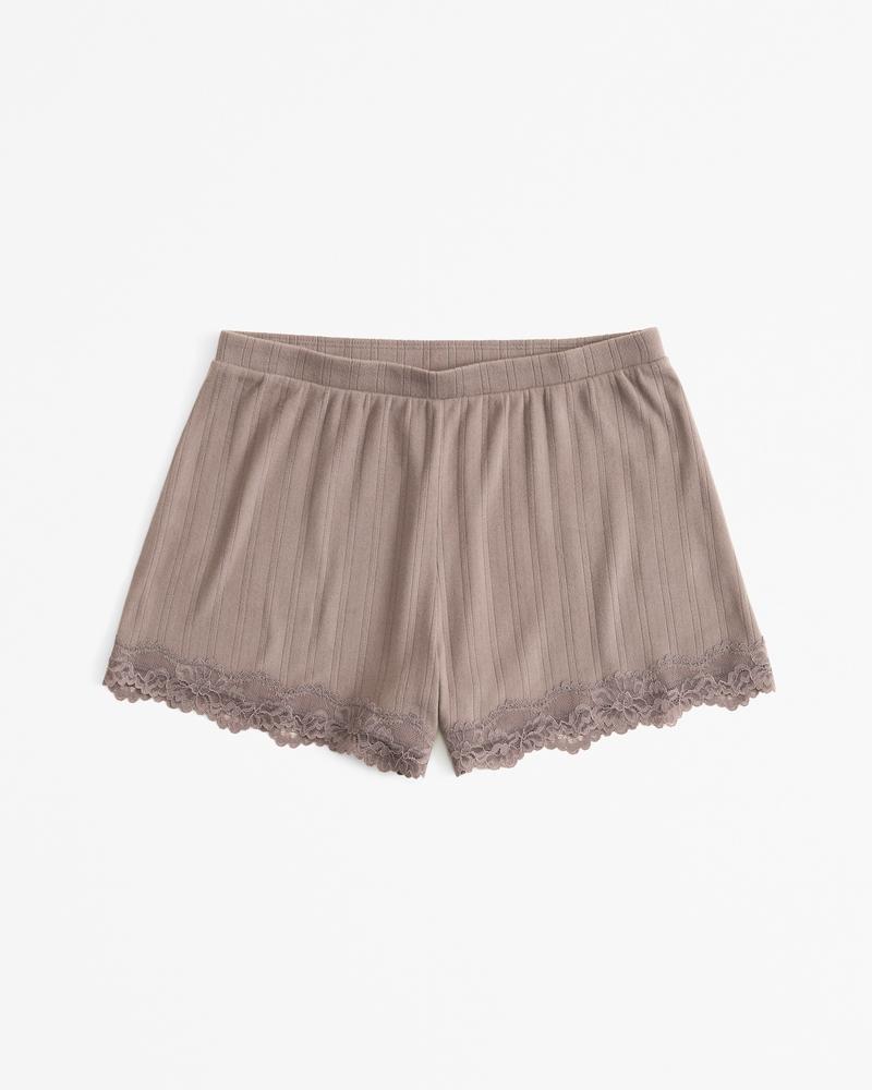 Lace and Pointelle Sleep Short Product Image