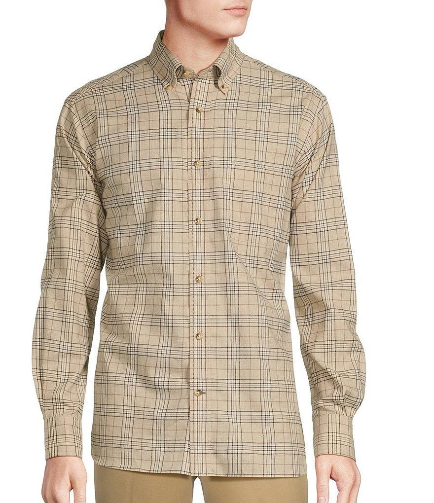 Daniel Cremieux Signature Label Apres Ski Collection Heather Plaid Long Sleeve Woven Shirt Product Image