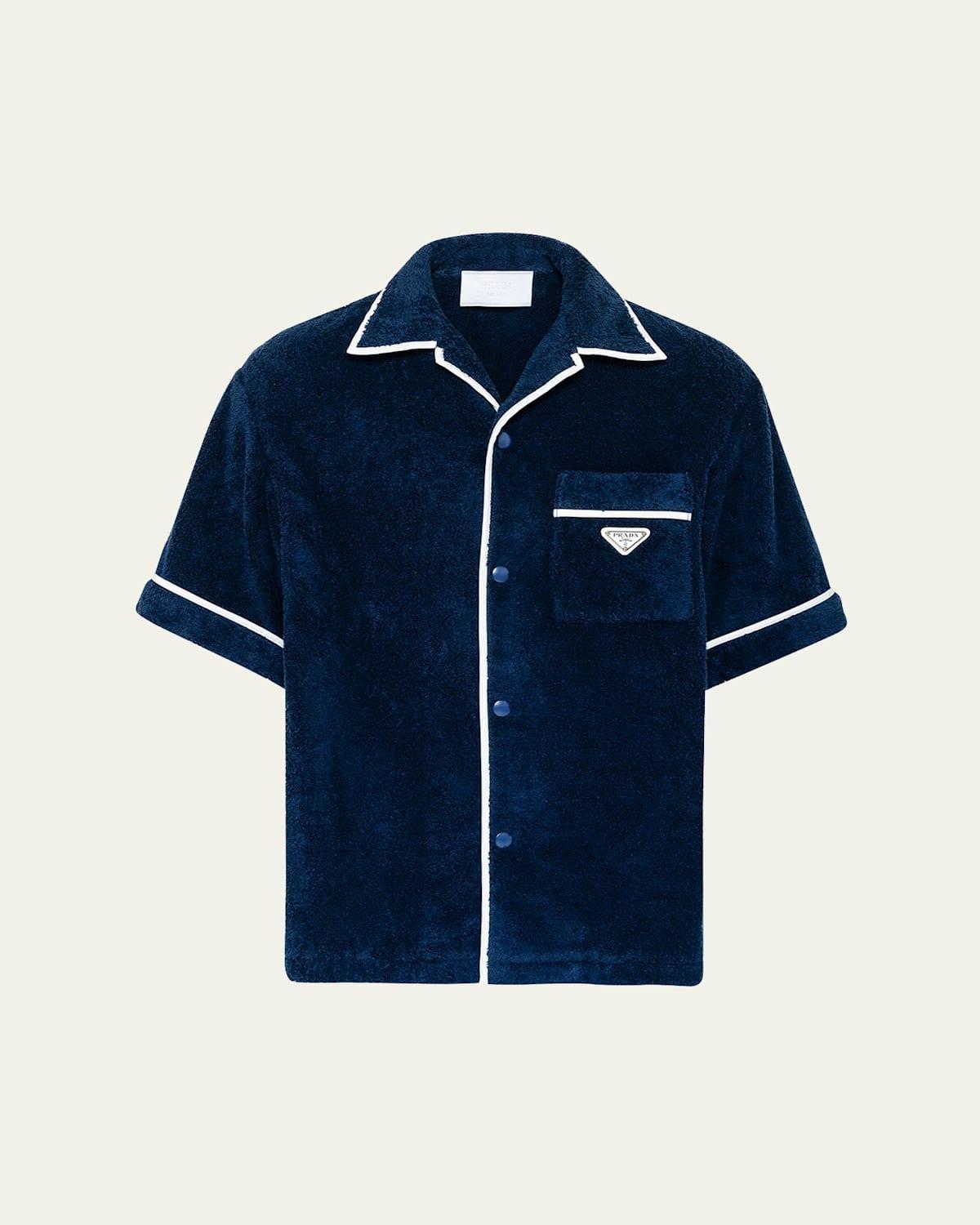 Mens Terry Cloth Camp Shirt Product Image