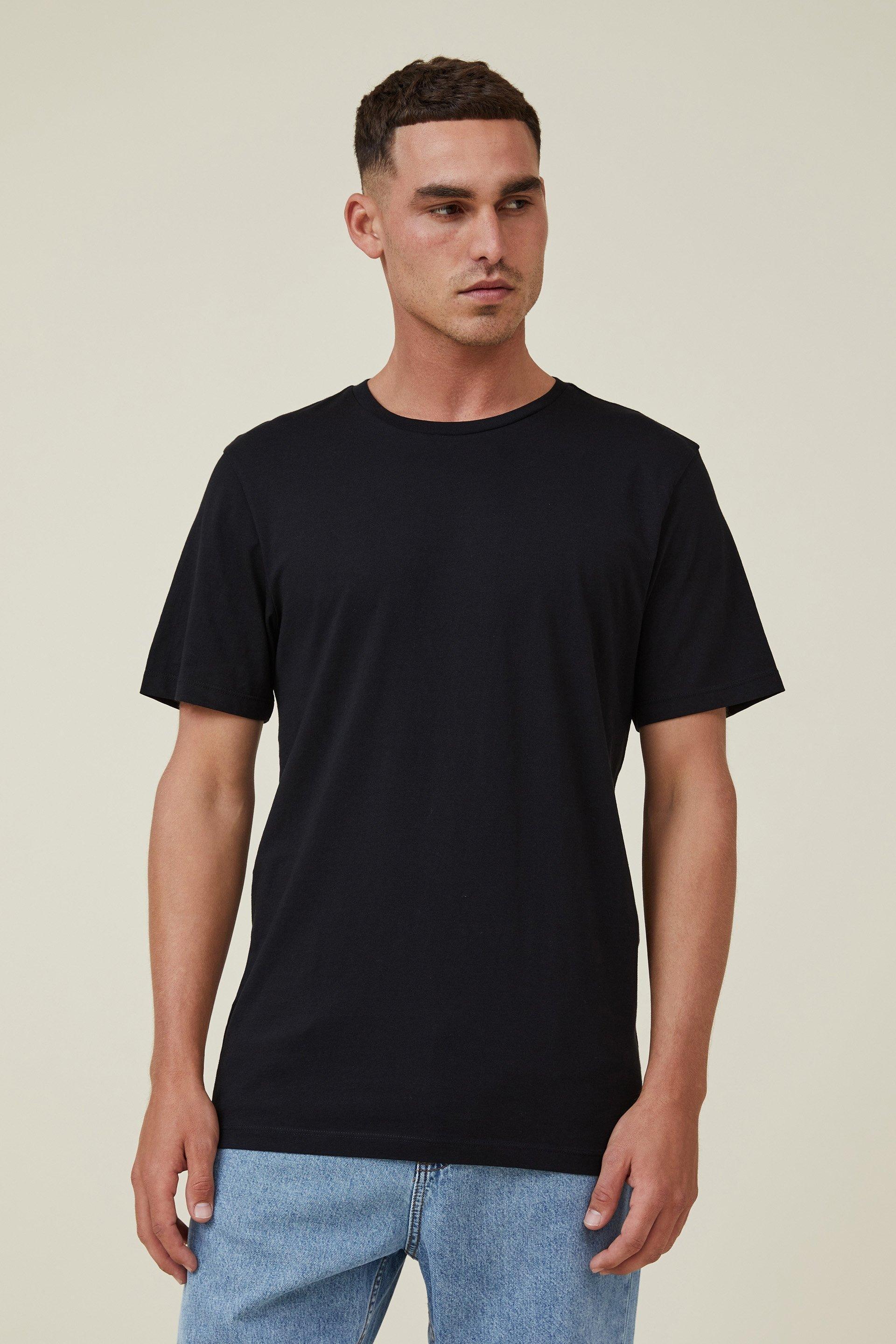 Cotton On Men - Organic Regular Fit Crew T-Shirt - Black Product Image