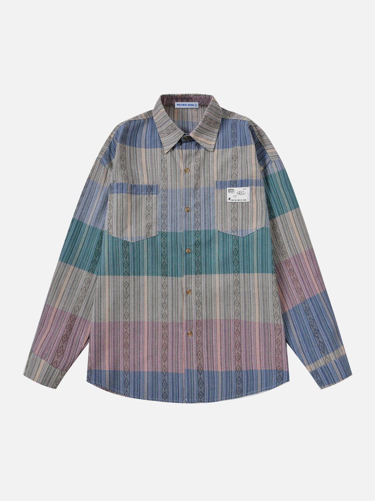 Aelfric Eden Multi Colorful Long Sleeve Shirt Product Image