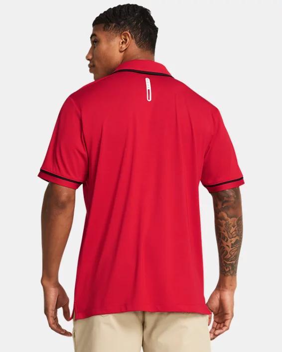 Men's UA Tee 2 Green Collegiate Tipped Polo Product Image