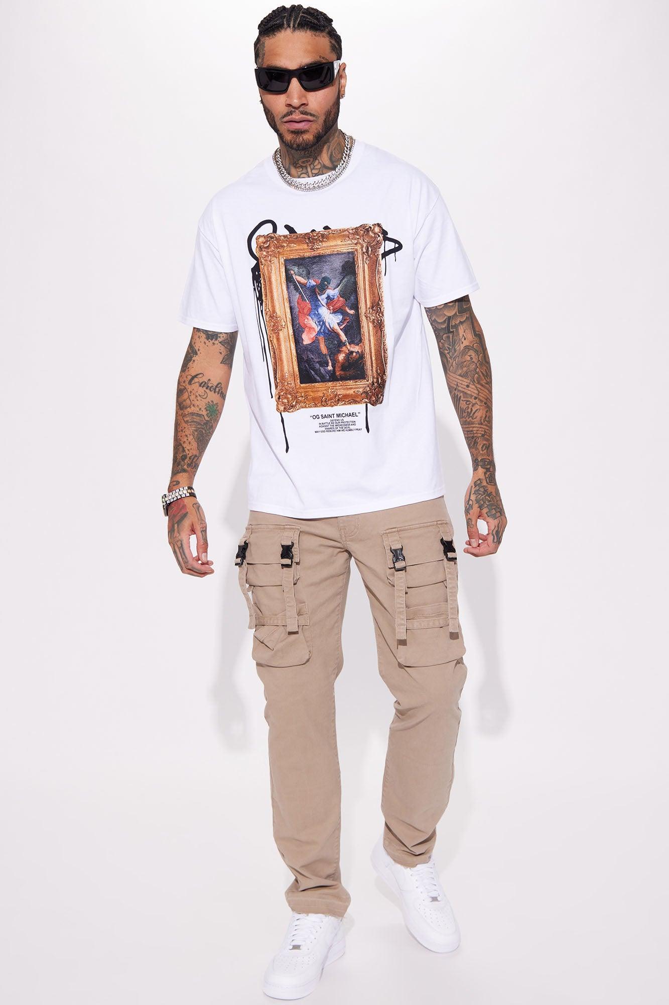 OG Saint Michael Short Sleeve Tee - White Product Image