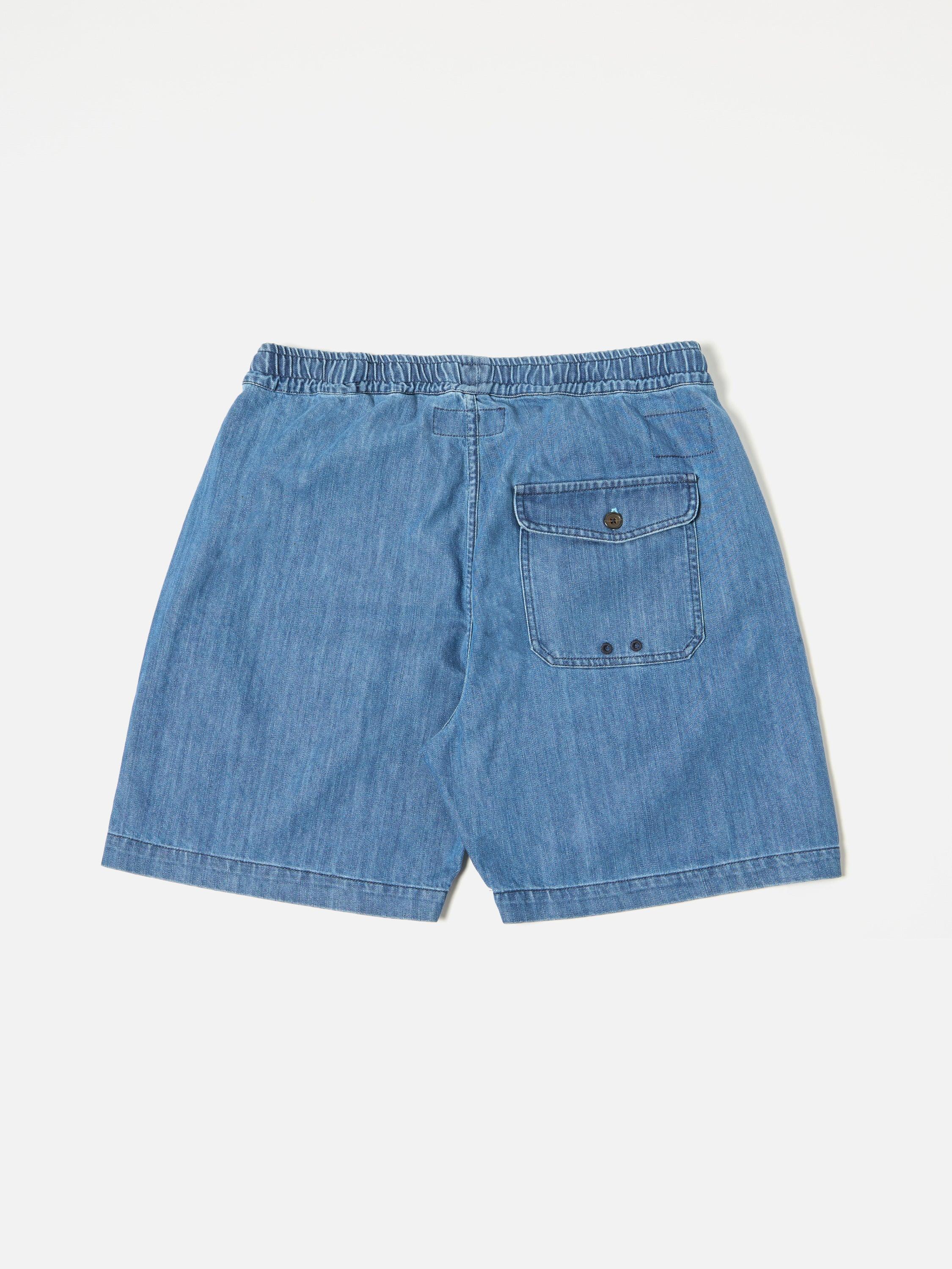 Universal Works Beach Short in Indigo 9oz Organic Denim Product Image