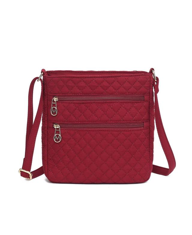 Mkf Collection Lainey Solid Quilted Cotton Women s Crossbody by Mia K Product Image