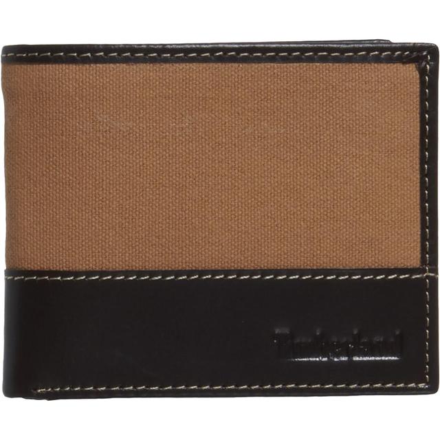 Timberland Canvas and Leather Passcase Wallet (For Men) Product Image