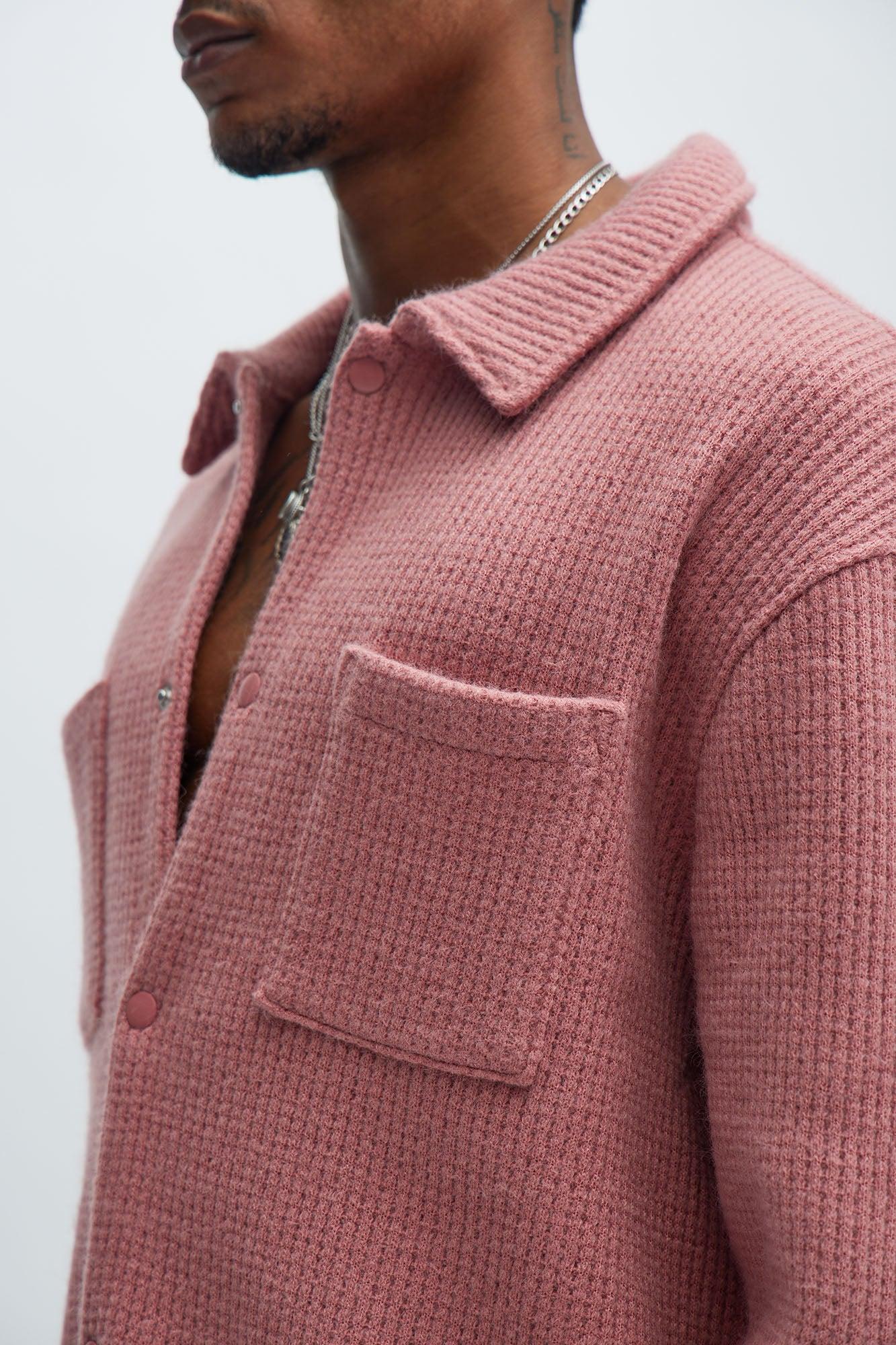 Otis Long Sleeve Shirt - Mauve Product Image