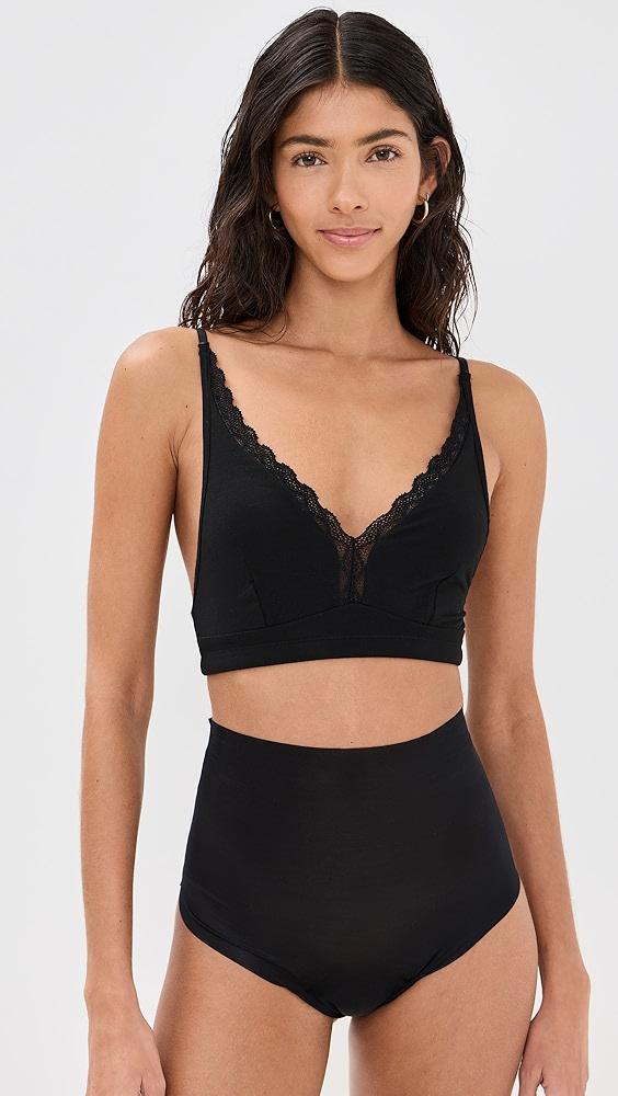 Stripe & Stare The Lace Plunge Bralette | Shopbop Product Image